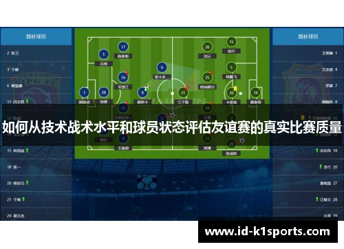 如何从技术战术水平和球员状态评估友谊赛的真实比赛质量