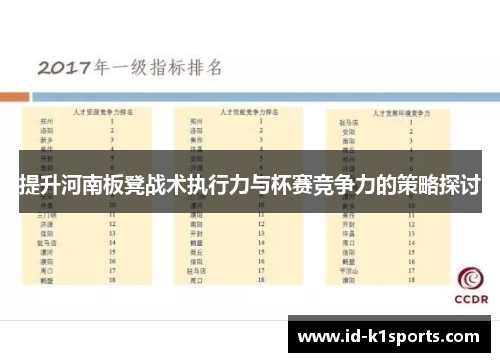 提升河南板凳战术执行力与杯赛竞争力的策略探讨