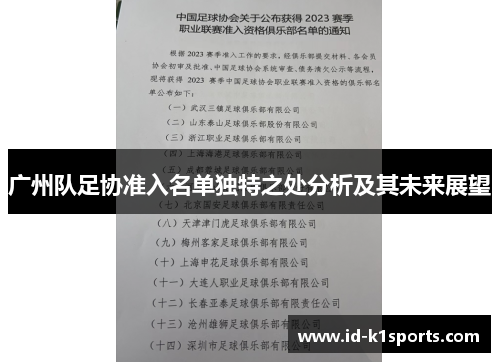 广州队足协准入名单独特之处分析及其未来展望