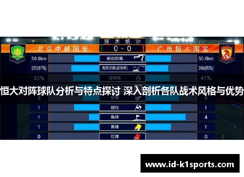 恒大对阵球队分析与特点探讨 深入剖析各队战术风格与优势
